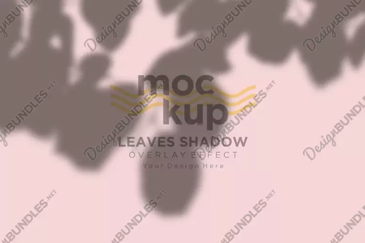 Leaves Shadow Overlay Effect Mockup