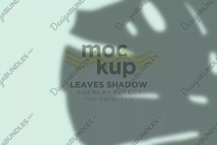 Leaves Shadow Overlay Effect Mockup