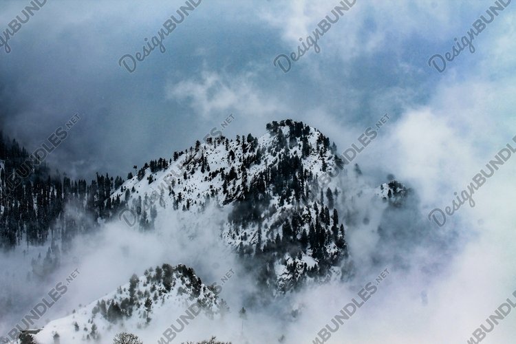 View of The Rocky Mountain With Snow in Malam Jabba Swat example image 1