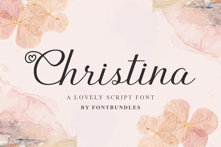 Christina - Lovely Sweet Script Font