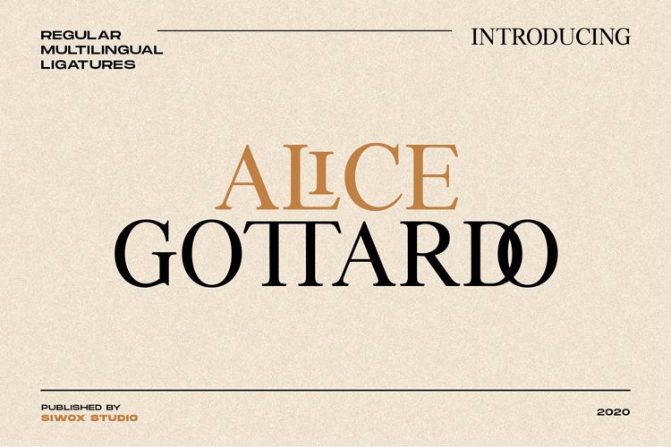 Alice Gottardo // Caps & Ligatures example image 1