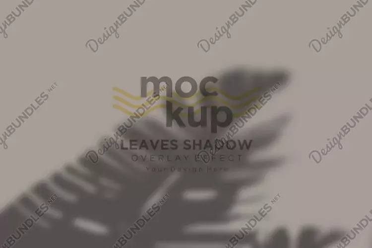 Leaves Shadow Overlay Effect Mockup