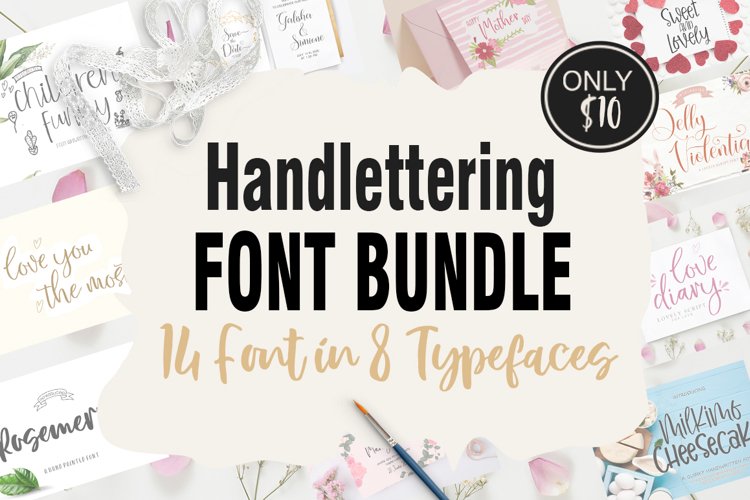 Work From Home Handlettering Bundle example image 1