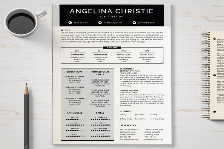 Resume Template example image 1