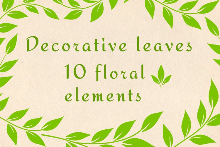 Decorative Green Leaves example image 1