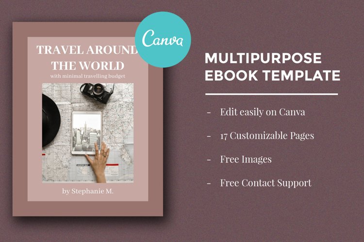 Multipurpose Ebook Template - Edit on Canva example image 1