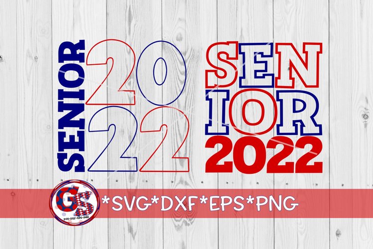 Senior 2022 svg, dxf, eps, png Mini Bundle example image 1