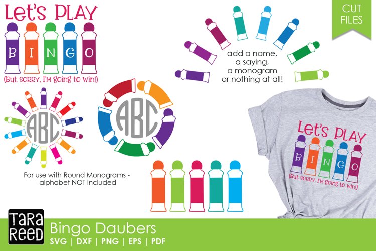 Bingo Daubers Bingo SVG and Cut Files for Crafters (318981) Cut