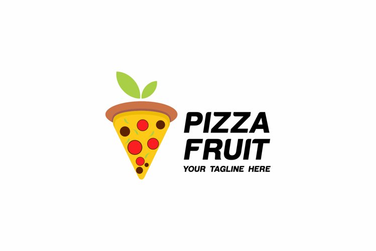 Pizza Fruit Logo