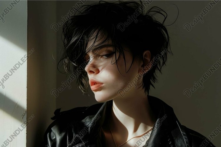 Versatile Androgynous person. Generate Ai example image 1