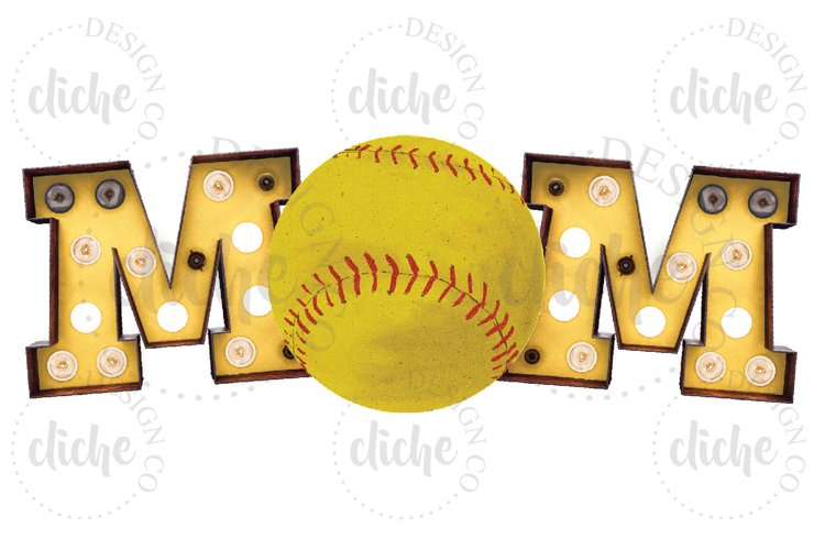 Softball Sublimation Design (210150) Sublimation Design Bundles