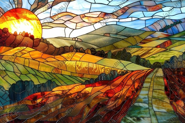 Stained Glass Texture Image 18