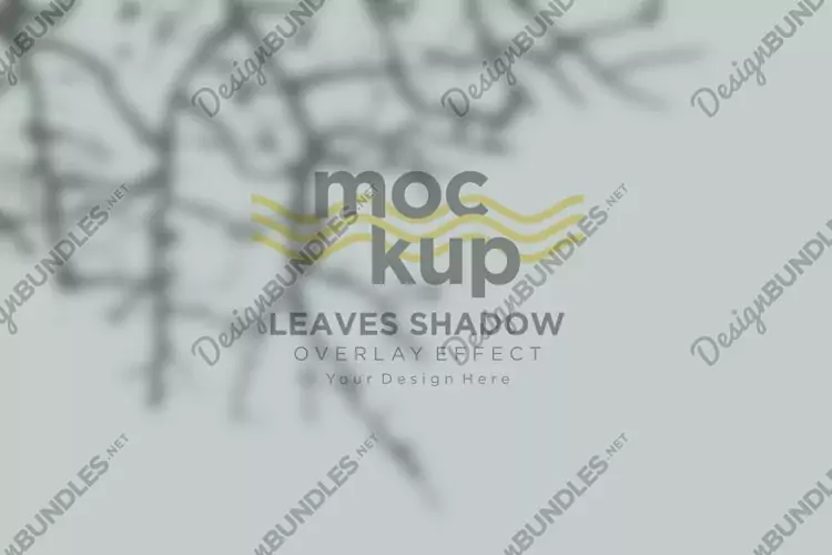 Leaves Shadow Overlay Effect Mockup