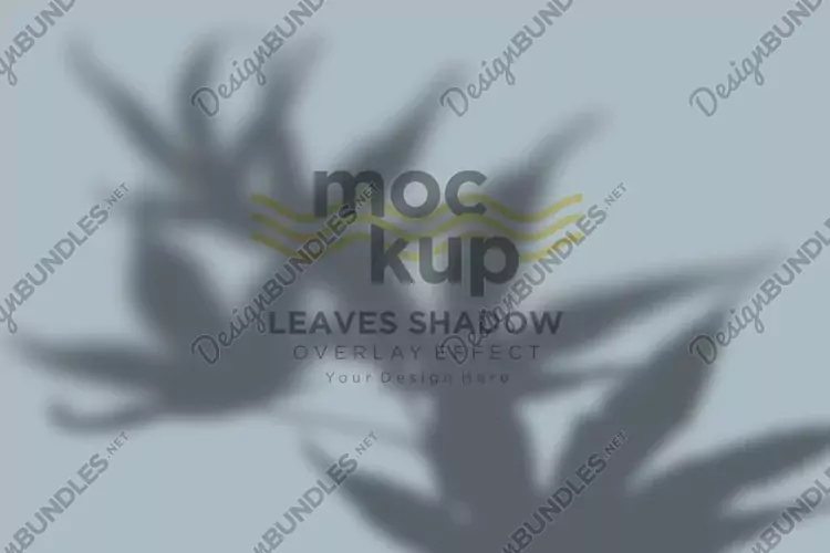 Leaves Shadow Overlay Effect Mockup