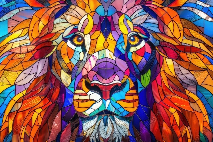Stained Glass Texture Image 6