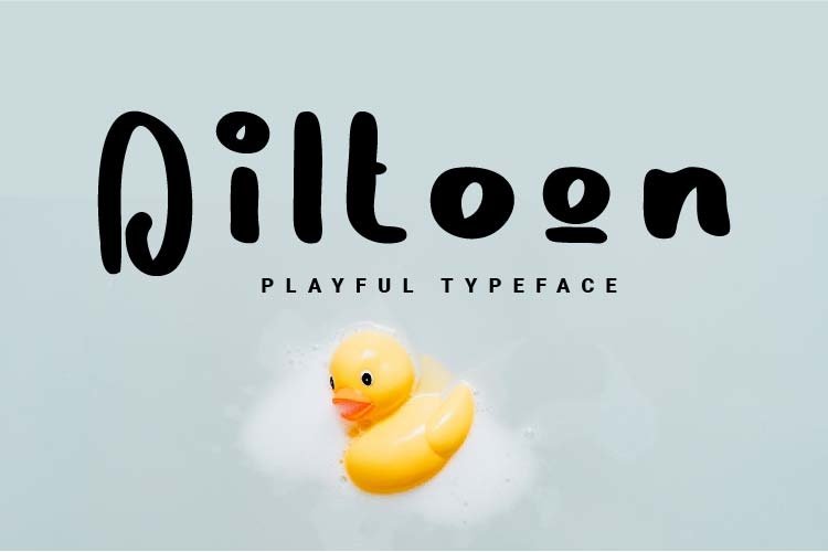Diltoon Playful Typeface example image 1