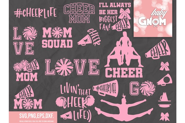 Cheer SVG Bundle, Cheer svg, cheerleading svg, cheerleader s example image 1
