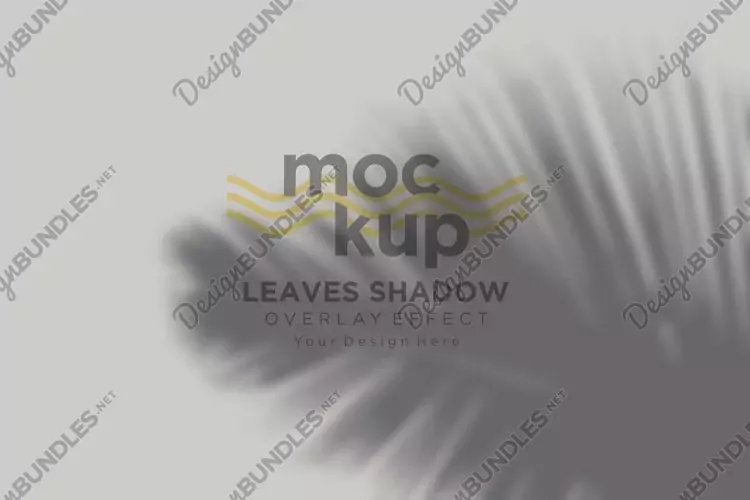 Leaves Shadow Overlay Effect Mockup