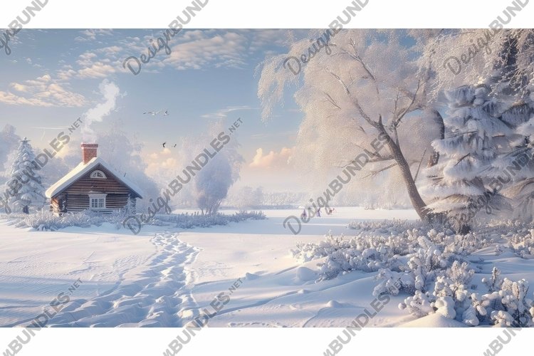 cold snowy day example image 1