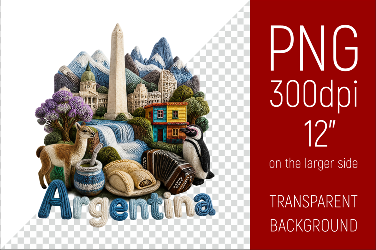 Argentina Travel Landmark | National Culture Illustration