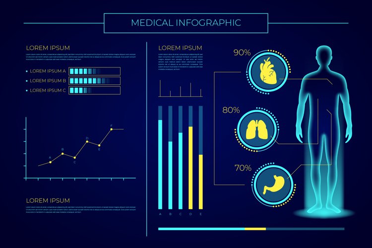 Futuristic Medical Infographic example image 1