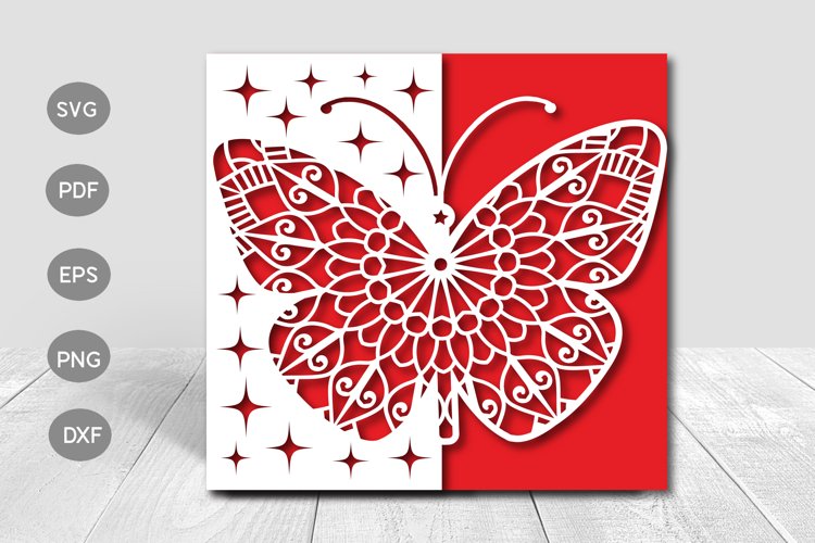 Butterfly Card Svg Image 15