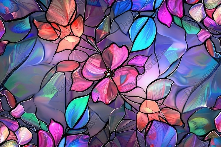 Stained Glass Texture Image 15