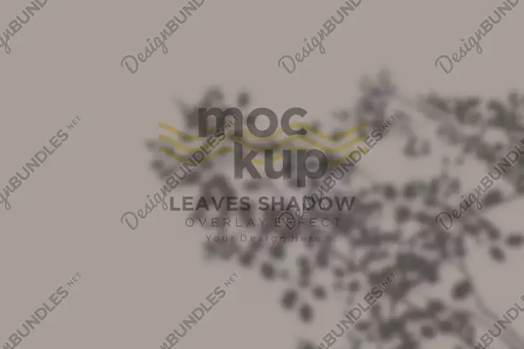 Leaves Shadow Overlay Effect Mockup