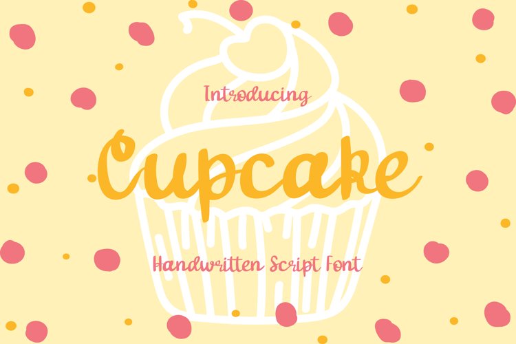 Cupcake - Handwritten script font example image 1