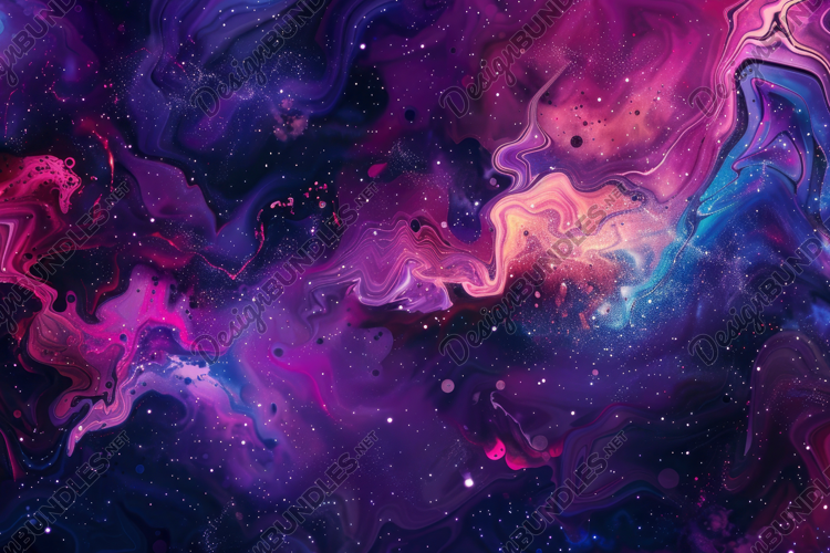 Abstract Cosmic Art Background Wallpaper