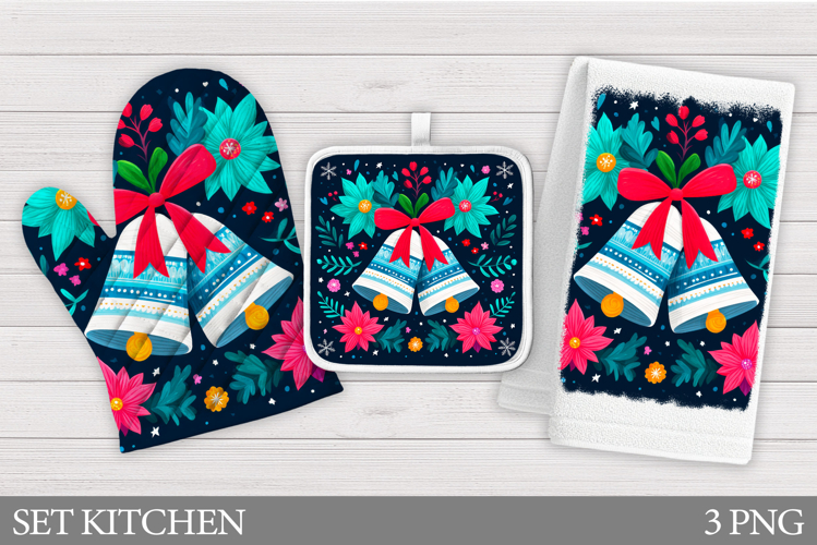 Christmas Oven Mitt Design. Christmas Square Pot Holder