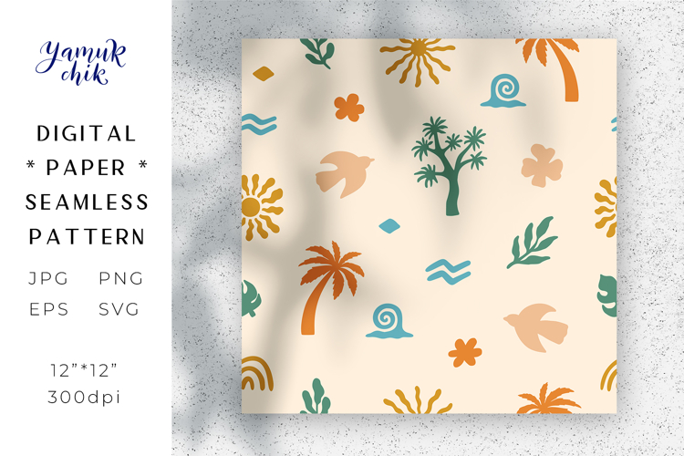 Summer Digital Paper Image 18