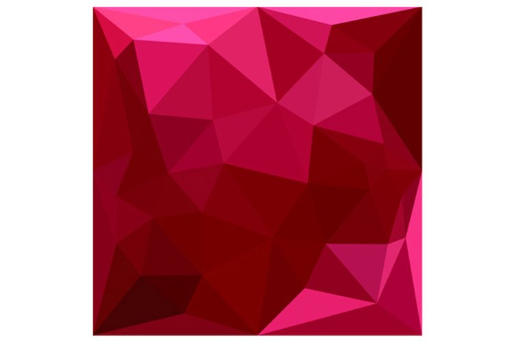 Firebrick Red Abstract Low Polygon Background example image 1