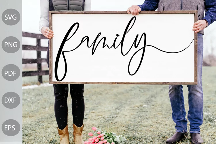 Family SVG Template Design