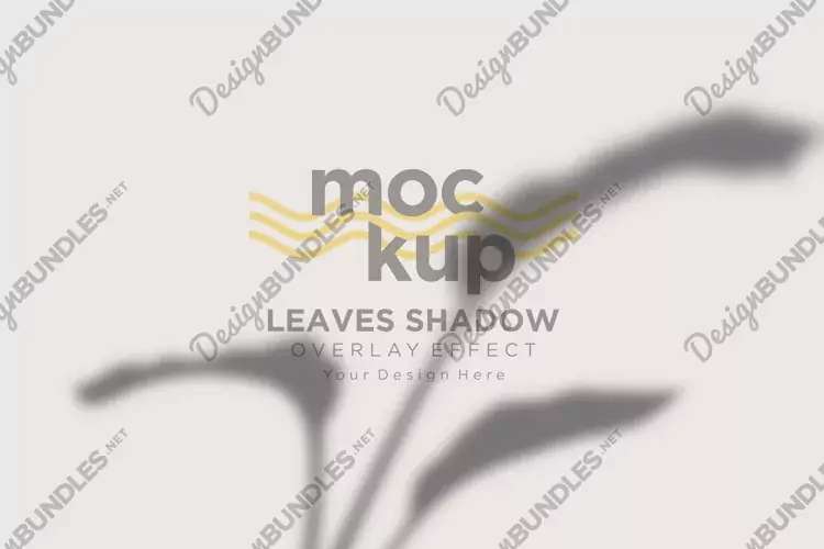 Leaves Shadow Overlay Effect Mockup