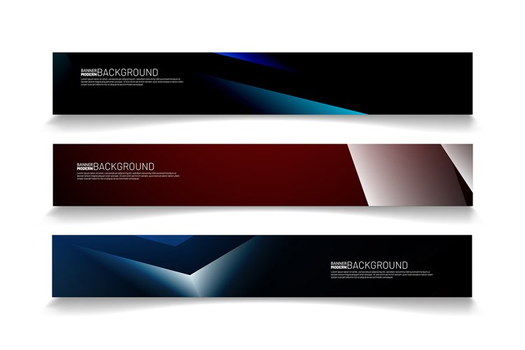 Modern web banner background. abstract vector template