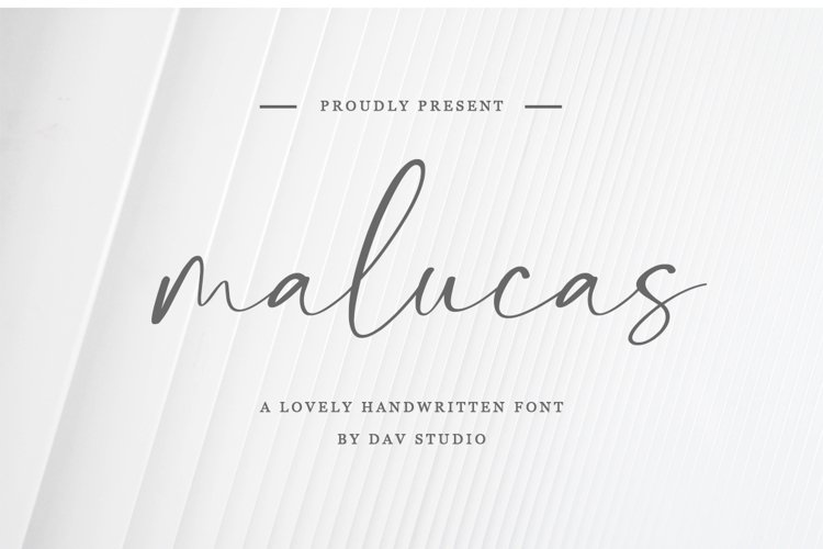malucas - Lovely Handwritten Font example image 1