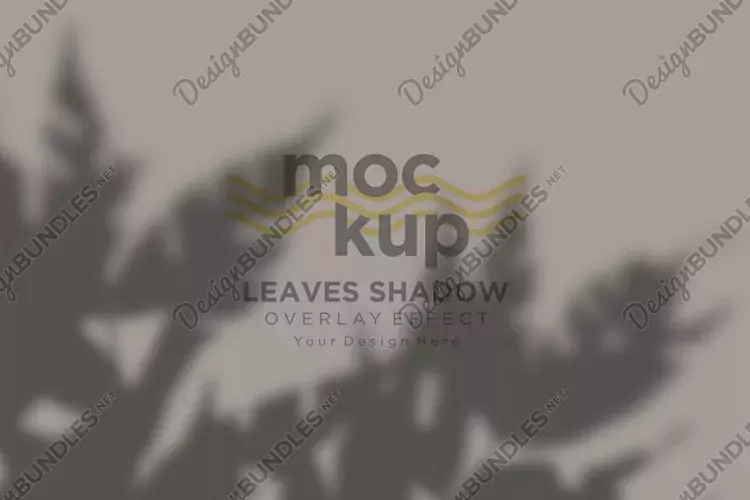 Leaves Shadow Overlay Effect Mockup