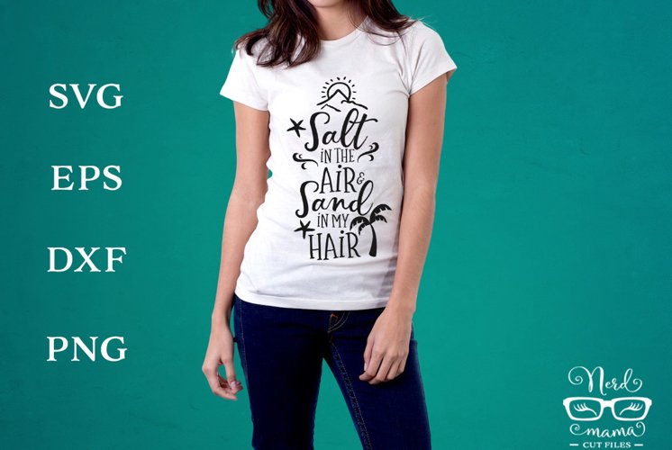 Salt in the Air Summer SVG Cut File example image 1