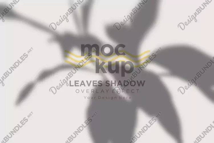 Leaves Shadow Overlay Effect Mockup