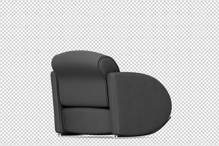 Isometric Arm Chair 3D isolated render