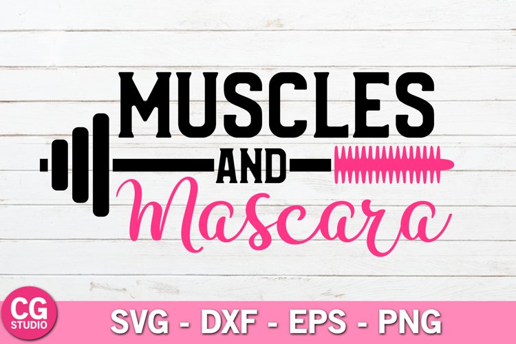 Muscles and mascara SVG (210553)