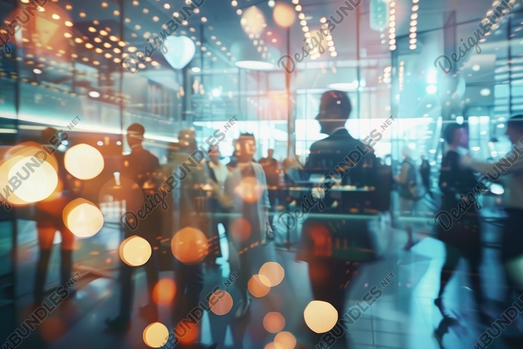 Office Party with Blurred Background Wallpaper