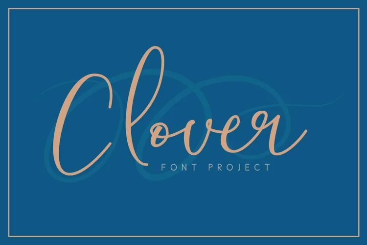 Clover - A Charming Stylish Script Font