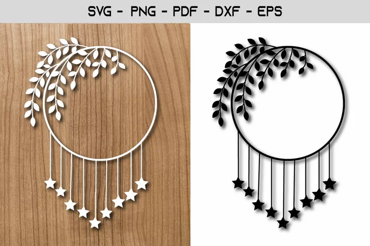 Flower Frame Paper Template Design