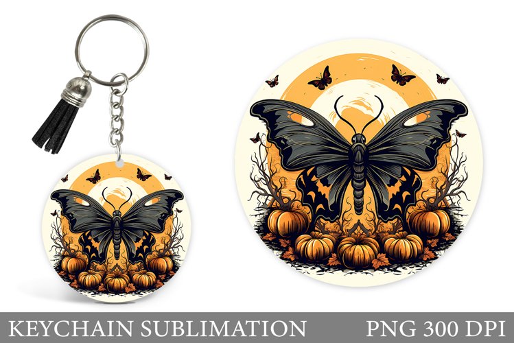 Butterfly Halloween Keychain. Butterfly Keychain Design
