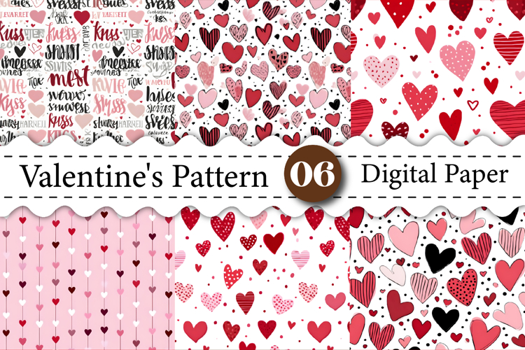 Valentine Digital Paper Image 7