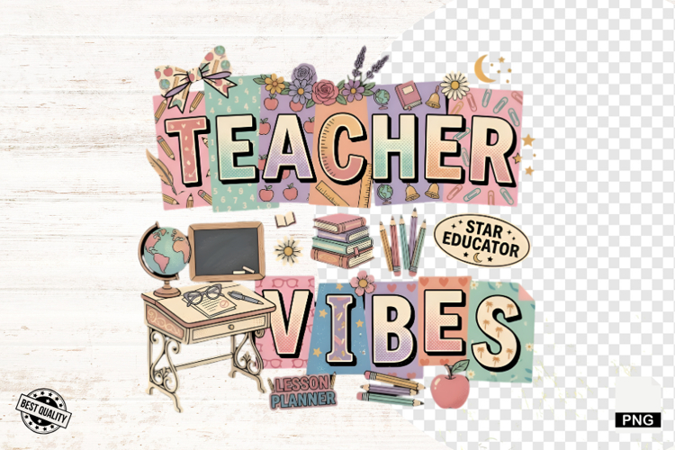 Teacher School Sublimation Png - Teacher illustration
