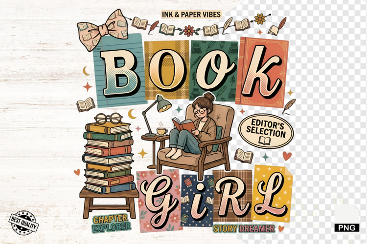 Reading Sublimation Png - Reading illustration