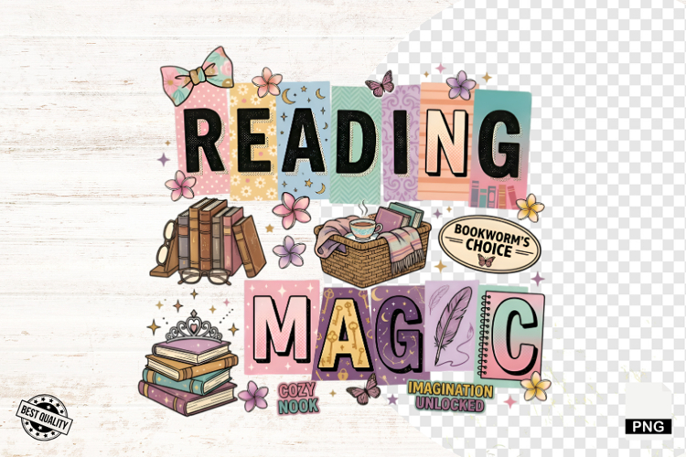 Reading Sublimation Png - Reading illustration